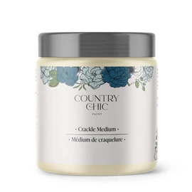 Crackle Medium for Chalk Style Paint, Rustic Shabby Chic Furniture and Home Decor Refinishing - Instant Crackle Paint Effect, Eco-Friendly, Clear Water-Based - 4 oz