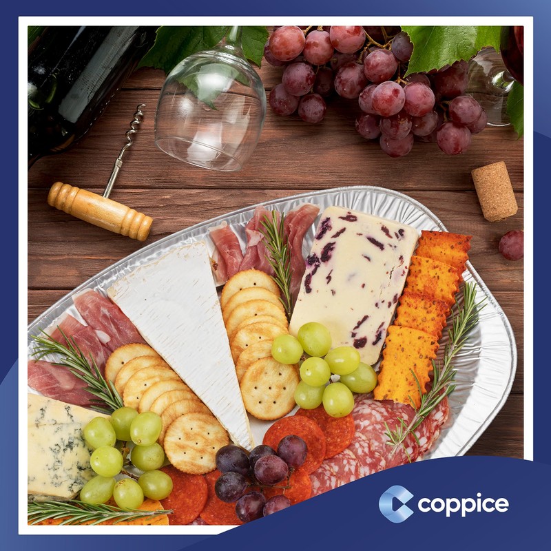 Coppice Oval Aluminium Foil Platters for Parties, Buffets & Entertaining