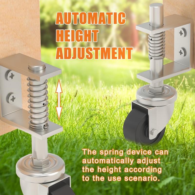 Uscaster 2 Inch Gate Caster for Wooden Gate, 80 lbs