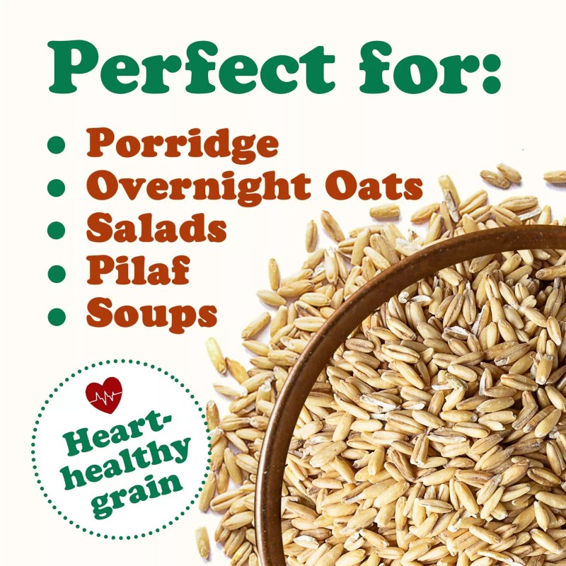 Food to Live Organic Oats 48 Ounce Non GMO Whole
