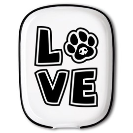 ANATTASOUL Spoon Rest for Stove Top, Printed Kitchen Ceramic Spoon Holder for Kitchen Counter, Modern Farmhouse Decor Accessories for Spatula, Spoons or Tongs