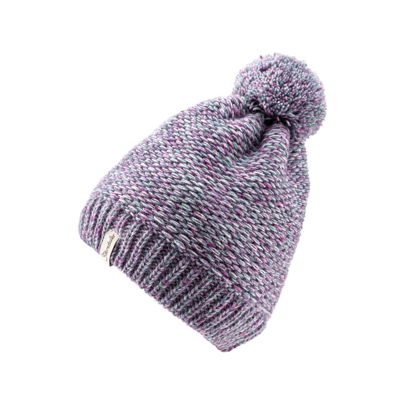 Sterntaler Girls' Knitted Hat Multicoloured, purple