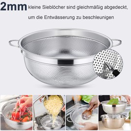HaWare stainless steel sieve (set of 3 / 28 cm, 20 cm)
