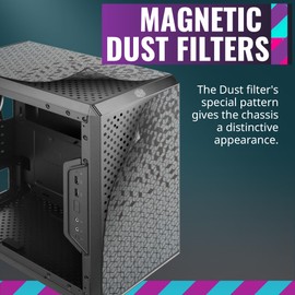 Cooler Master MasterBox Q300L Micro-ATX Tower with Magnetic Design Dust Filter, Transparent Acrylic Side Panel, Adjustable I/O & Fully Ventilated Airflow, Black (MCB-Q300L-KANN-S00)