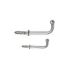 Yacht Steel Stainless Steel Screw Hook with Beffe, 44 mm,