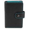 Visconti Leather Twofold Ladies Rainbow Multi Coloured Purse (RB51), Rfid