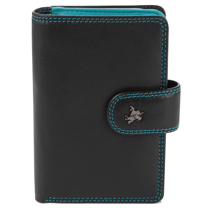 Visconti Leather Twofold Ladies Rainbow Multi Coloured Purse (RB51), Rfid