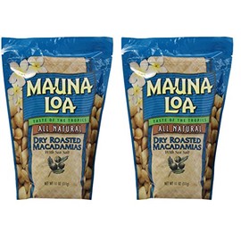 Mauna Loa Macadamias, mUpafK 2 Pack (Dry Roasted with Sea Salt)