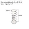 sourcing map Compressed Spring,4mmx0.3mmx10mm Free Length,1.5N Load Capacity,Gray,30pcs