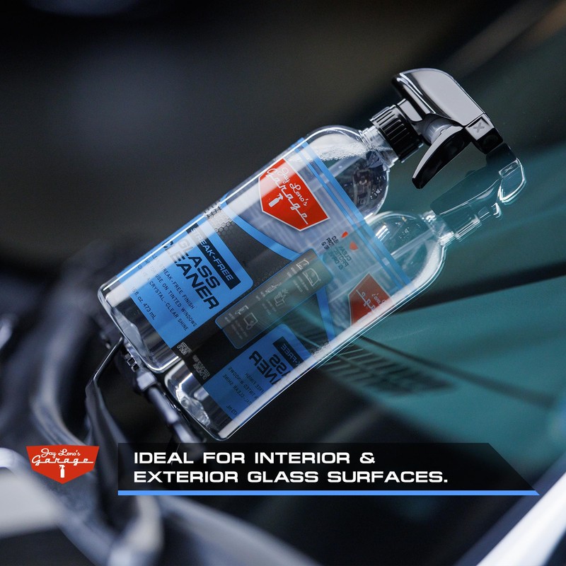 Jay Leno's Garage Glass Cleaner Spray – Streak-Free Auto Glass
