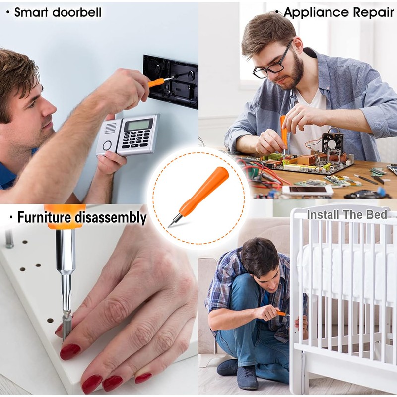 Ring Doorbell Screwdriver Replacement - Double-Ended T6 T15 Security Screws