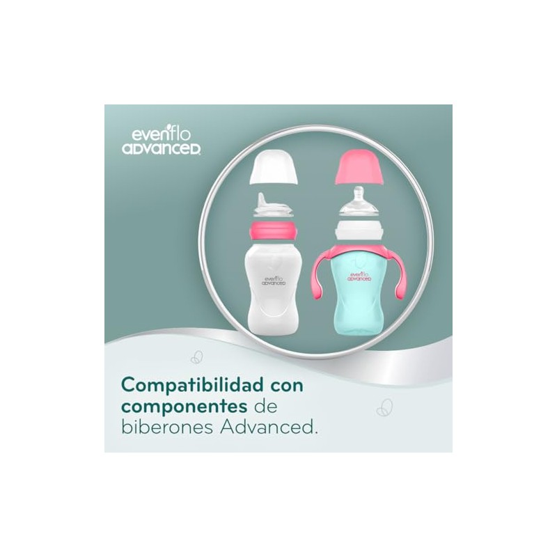 Evenflo Advanced, Set Tazas para Niña, Boquilla Suave, 5 Oz