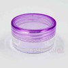 Transparent Purple Plastic Empty Containers for Lip Balm and Lotion Dispensing Portable Refillable Bottle 26ea