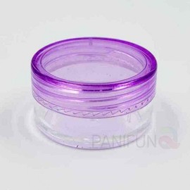 Transparent Purple Plastic Empty Containers for Lip Balm and Lotion Dispensing Portable Refillable Bottle 26ea