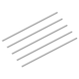 sourcing map 5Pcs M6-1.0x250mm Fully Threaded Rods, Threaded Rods Bar Studs, 304 Stainless Steel Long Thread Screws Hardware for U-Bolts, Anchors, Clamps, Hangers, Silver