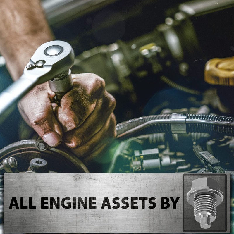 Magnetic Oil Drain Plug M14x1.5 Neodymium Magnet Aluminum Bolt 5