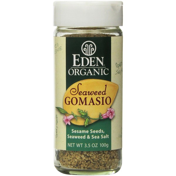 Eden Organic Seaweed Gomasio, Sesame Seeds, Seaweed & Sea Salt, 3.5-Ounce Shakers (Pack of 12)