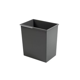 Hailo Inner Bucket 1220969, 20 Litres, Plastic, with Chrome-Plated Metal Handle, Suitable for Hailo Solo, Dark Grey
