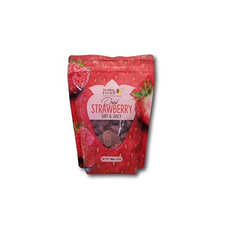 Nutty & Fruity Dried Strawberry- Soft and Juicy