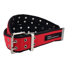 Sankyo Corporation DT-PB-RE Double Pin Buckle Belt, Red