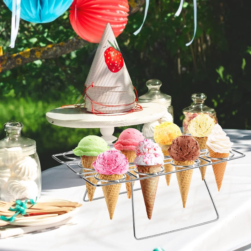 Cupcake Cones Baking Rack Stainless Steel Ice Cream Cone Cupcakes