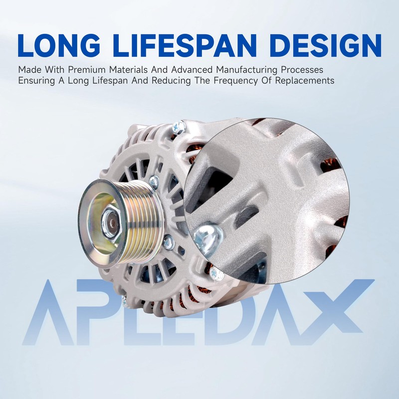 APLEDAX High Output Alternator For/INFINITI JX35 2013 QX60 2014 2015