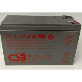 CSB HR1234WF2FR 12V 9Ah UPS Battery Grey Rectangular F2 Terminals