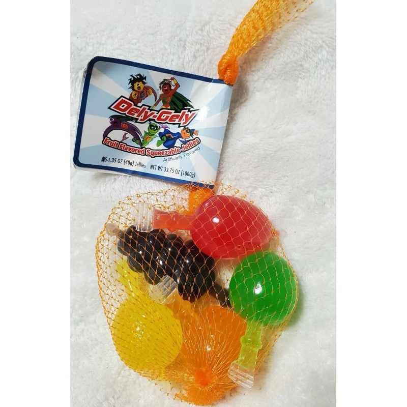 Dely-Gely Dely Gely Fruit Jelly 5 Pieces Sampler Count Famous
