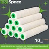 ToolSpace 10 x Velour Paint Rollers, 15 cm, Paint Roller,