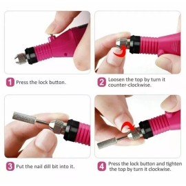 ggnails612 Electric Nail Drill File 🦶 Manicure Pedicure Portable Machine Kit
