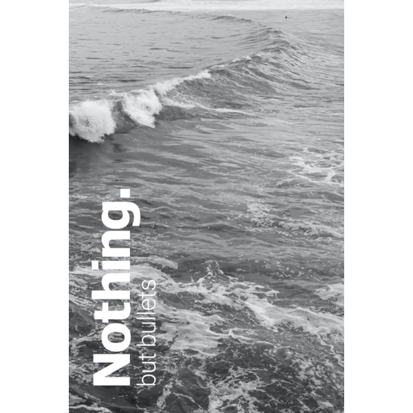 Nothing but Bullets: Wave B&W. Minimalist Bullet Journal/Notebook for Graphic