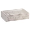 Gedy Vivienne Soap Dish, Ceramic, White, One Size