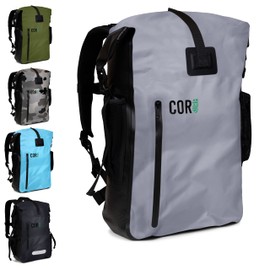 COR Surf 100% Waterproof Heavy Duty Backpack And Dry Backpack For Swimming, Boating Or Kayaking, Roll-top Design With Sonically Welded Seams And Padded Laptop Sleeve (40L, 21 x 15 x 8 Inches)