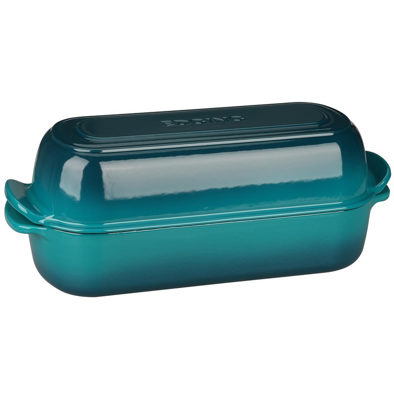 EDGING CASTING Enameled Cast Iron Loaf Pan with Lid, Dutch