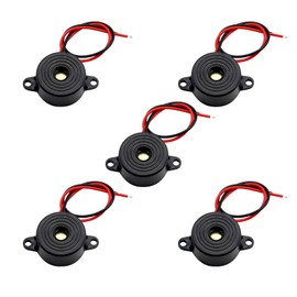 SFM-27 95dB Electronic Buzzer Binghe 5pcs SFM-27 DC 3-24V Piezo Buzzer Continuous Beep SFM-27 95dB High Decibel Alarm Siren Compatible with Arduino