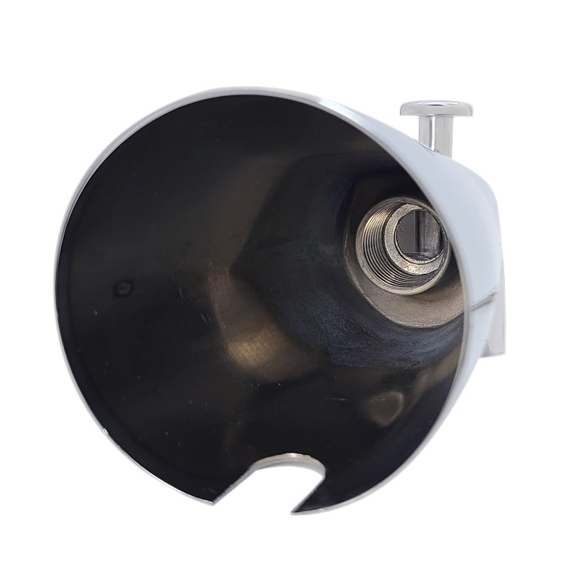 Westbrass E531DUS-26 Universal Fit 5-1/4" Diverter Tub Spout, Zinc, Polished