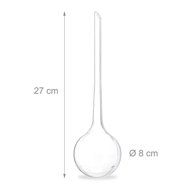 Relaxdays Plant Watering Globes Set, 2-Week Reservoir for Potted Plants,