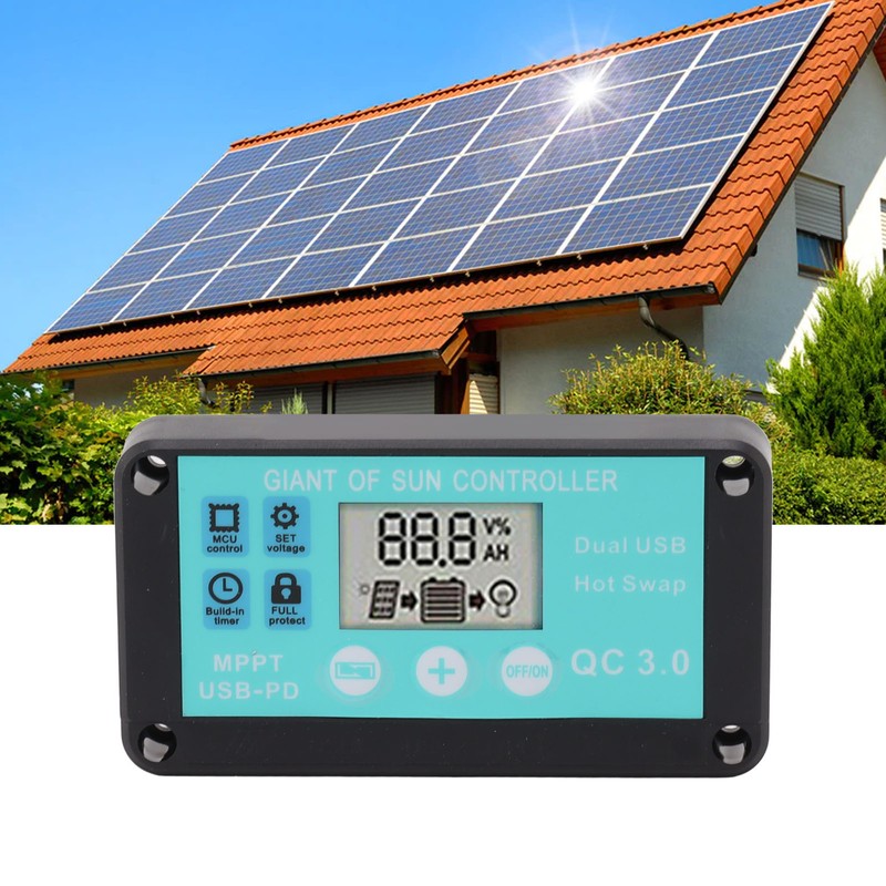 Solar Charge Controller Dual USB Output Fast Charging Solar Panel