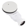 Sandy Beach White Shower Waste Trap - 90mm Shower Waste
