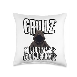 For man with grillz teeth woman with Grills teeth Throw Pillow