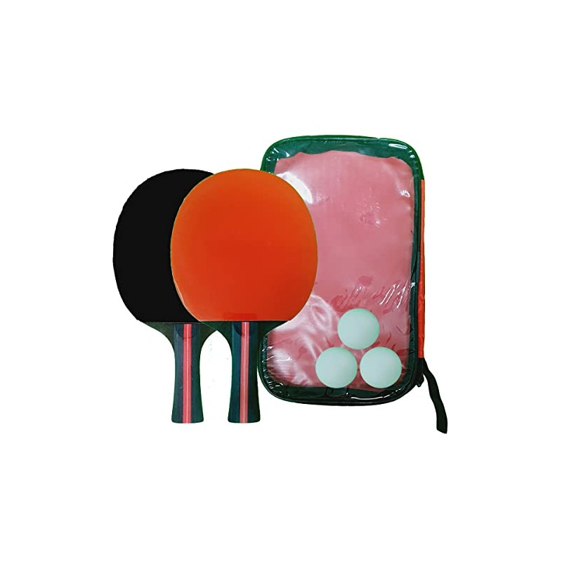 D B DIVERSIONESBAGO Raquetas De Ping Pong + 3 Pelotas