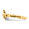 Jewelry Affairs 14k Real Solid Yellow Gold Adjustable Sea Turtle