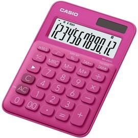 Casio MS-20UC-PK Desktop Calculator, 12 Digits 2.3 x 10.5 x 14.95 cm, Light Pink