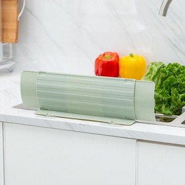 Adjustable Sink Water Splash Guard with Drain Tray Stand Pink