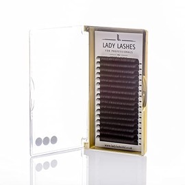 Individual lashes Lady Lashes - EASY FANNING self fanning lashes D 0.07 - Cluster lashes - Eyelashes individual - Cluster eyelash extensions - Lashes for professionals and beginners - 11 mm