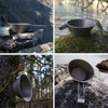 Titanium Shera Cup 450ml Folding Titanium Bowl for Outdoor Camping