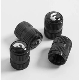 FORGIATO CUSTOM WHEELS Single Cap! FORGIATO WHEEL RIMS BLACK VALVE STEM CAP "F" LOGO 100% GENUINE OEM