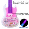 qwee-8 Kids Electric Guitar Musical Guitar Toy with Flash Light