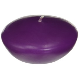 Zest Candle 12-Piece Floating Candles, 3-Inch, Purple