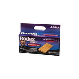 Rodex Blox-1 Moisture Resistant Warfarin Rodenticide Bait for Rats and Mice, 4 lb